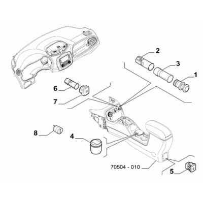 Jeep Renegade 2015-Present Dashboard (Console) Socket