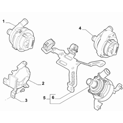 Jeep Renegade 2015-Present Water Pump And Lines Bracket