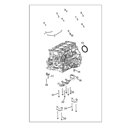 Jeep Cherokee 2014-2018 Cylinder Block Plug