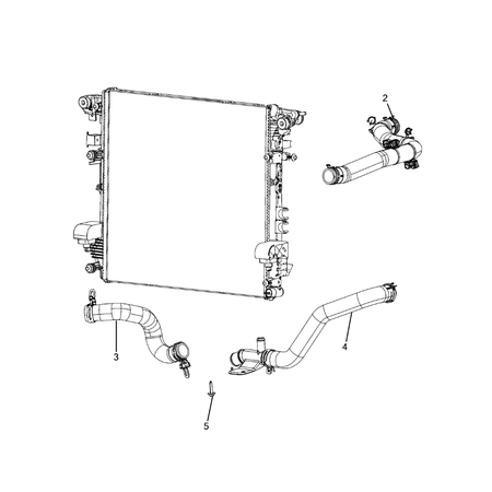 Jeep Wrangler 2018-Present Radiator And Related Parts; Charge Air Cooler Screw