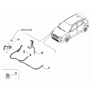 Jeep Avenger 2023-Present Bodyshell, Panels (Front Part) Screw