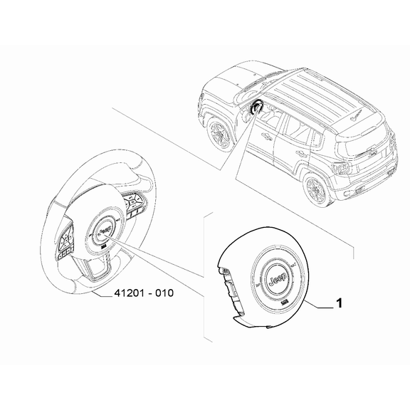 Jeep Renegade 2015-Present Air-Bag Devices Air-Bag