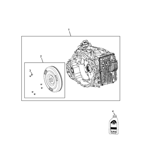 Jeep Cherokee 2014-2018 Automatic Transmission / Transaxle And Torque Converter Torque Converter