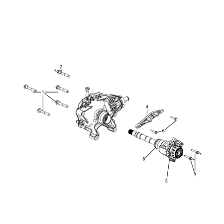 Jeep Grand Cherokee 2021-Present Front Axle: Housing, Differential And Vent Stud