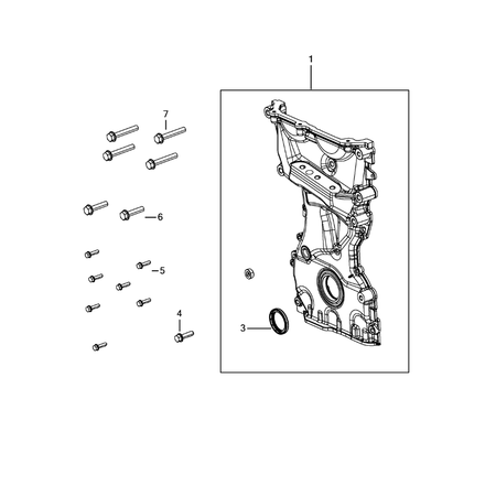 Jeep Compass 2017-Present Timing Belt/Chain And Cover And Balance Shaft Screw