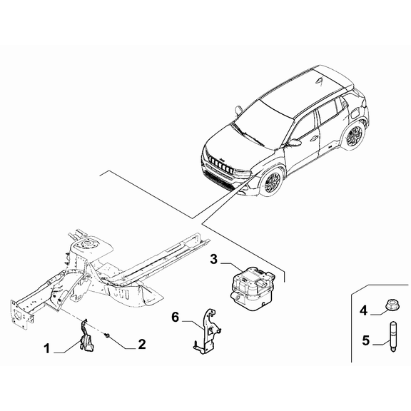 Jeep Avenger 2023-Present Signalling Devices Stud