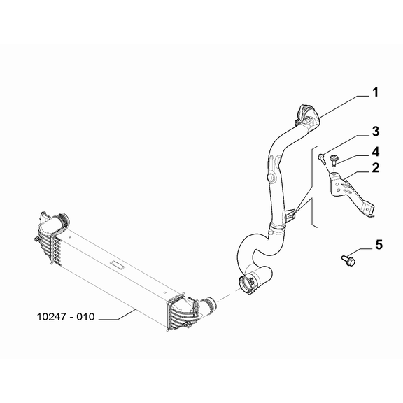 Jeep Renegade 2015-Present Heat Exchanger Pipeline Screw