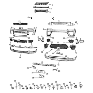 Jeep Renegade 2015-Present Panels For Rear Side Door Panel