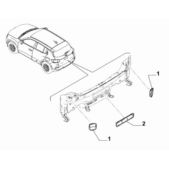 Jeep Avenger 2023-Present Air Filters And Lids Ornament