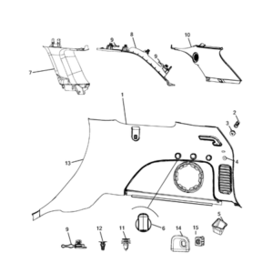 Jeep Grand Cherokee 2011-2020 Panels-Moldings-Scuff Plates, Pillar, Cowl, 1/4 Panel Trim And Cargo Covers Panel