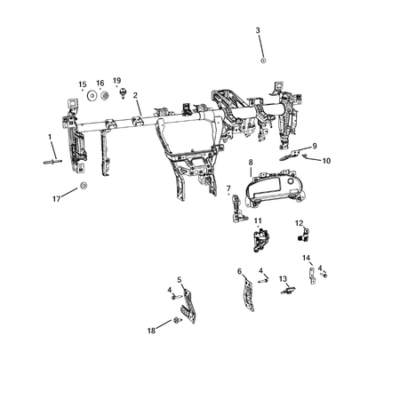 Jeep Compass 2017-Present Instrument Panel Screw