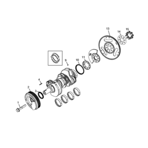 Jeep Compass 2017-Present Crankshaft, Piston, Drive Plate, Flywheel, And Damper Bearing