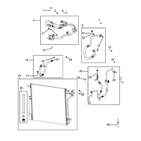 Jeep Grand Cherokee 2021-Present Air Conditioner And Heater Plumbing Seal