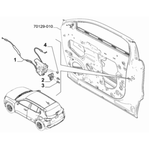 Jeep Renegade 2015-Present Side Front Doors Framing