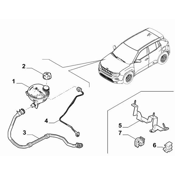 Jeep Avenger 2023-Present Radiator And Leads Clip