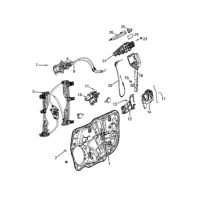 Jeep Compass 2017-Present Front Door Cover