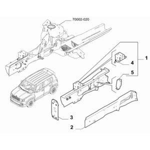 Jeep Renegade 2015-Present Back Door Glass