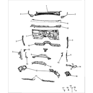 Jeep Renegade 2015-Present Side Front Doors Framing