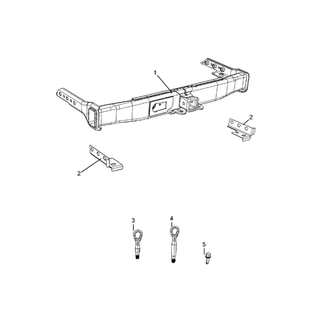 Jeep Grand Cherokee 2021-Present Trailer Tow And Tow Hooks Hook