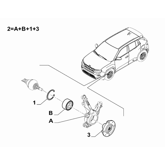 Jeep Avenger 2023-Present Axle Shafts Lockring