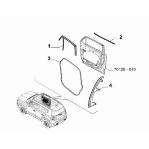 Jeep Wrangler 2018-Present Sport Bar Or Luggage Rack Moulding