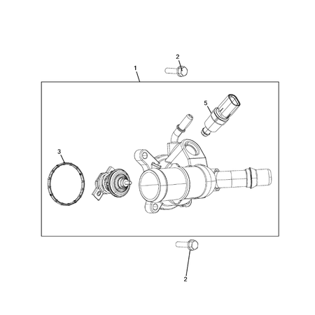 Jeep Compass 2017-Present Water Pump And Related Parts Screw