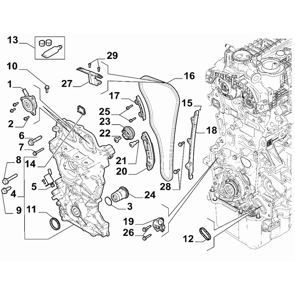 Jeep Renegade 2015-Present Camshaft Drive Cover