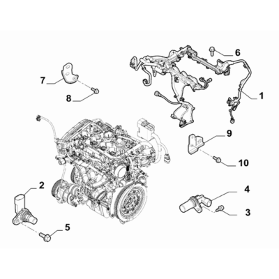 Jeep Renegade 2015-Present Fuel Injection System Cable Harness