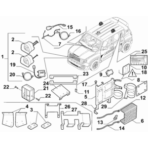 Jeep Wrangler 2018-Present Battery, Battery Tray And Cables Screw