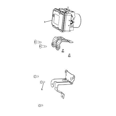 Jeep Cherokee 2014-2018 Hydraulic Electronic Control Unit