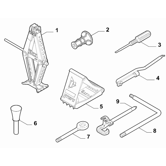 Jeep Renegade 2015-Present Tools Tow Hook