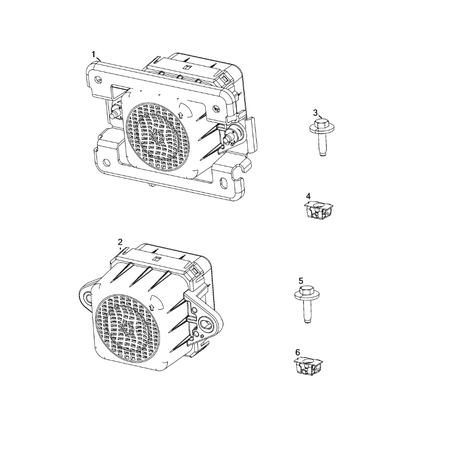 Jeep Grand Cherokee 2021-Present Horns Nut