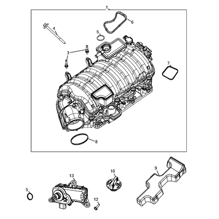 Jeep Grand Cherokee 2011-2020 Manifolds And Vacuum Fittings Screw