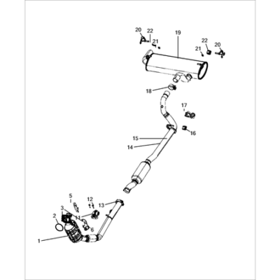 Jeep Wrangler 2018-Present Exhaust System Clamp