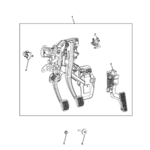 Jeep Wrangler 2018-Present Clutch Pedals Screw