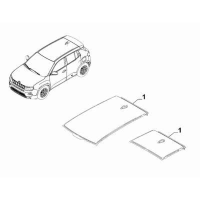 Jeep Avenger 2023-Present Bodyshell, Panels (Central Part) Roof Panel