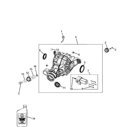 Jeep Grand Cherokee 2011-2020 Rear Axle Assembly Cover