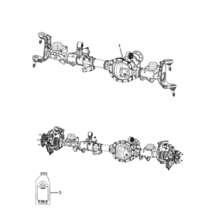 Jeep Wrangler 2018-Present Front Axle: Housing, Differential And Vent Case