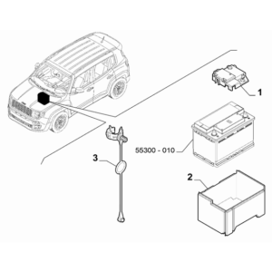 Jeep Renegade 2015-Present Battery Cover