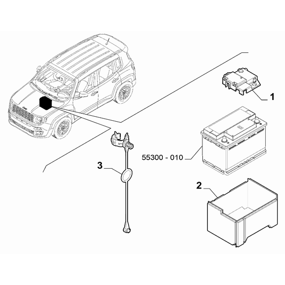 Jeep Renegade 2015-Present Battery Protection