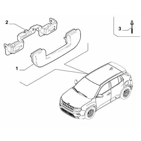 Jeep Avenger 2023-Present Accessories And Various Gaskets Handle