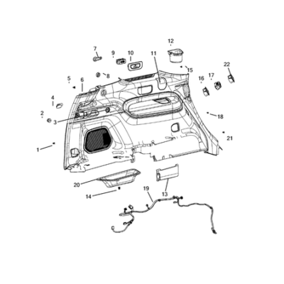 Jeep Grand Cherokee 2021-Present Panels – Moldings – Scuff Plates, Pillar, Cowl, 1/4 Panel Trim And Cargo Covers Ornament