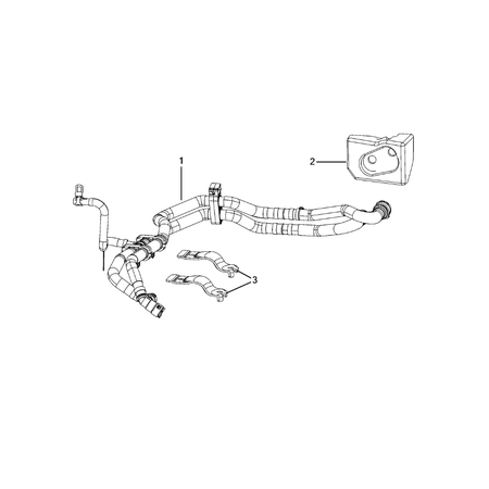 Jeep Grand Cherokee 2021-Present Air Conditioner And Heater Plumbing Hose