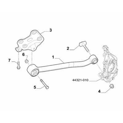 Jeep Renegade 2015-Present Rear Suspension Rod