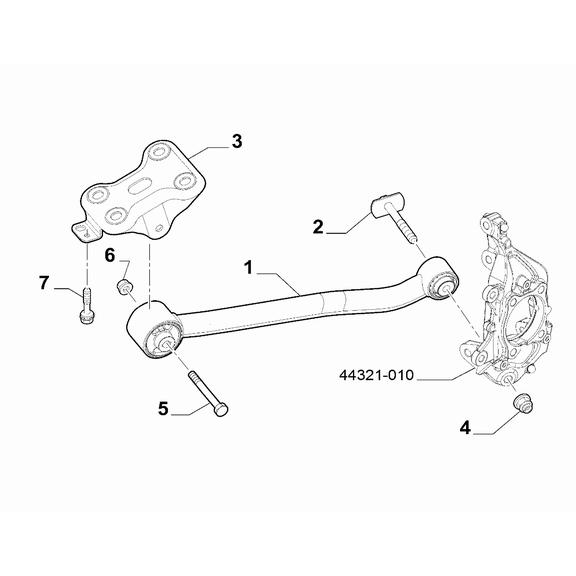 Jeep Renegade 2015-Present Rear Suspension Bracket