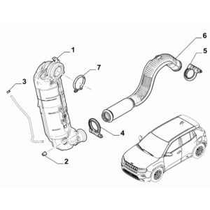 Jeep Renegade 2015-Present Exhaust Piping Lambda Probe