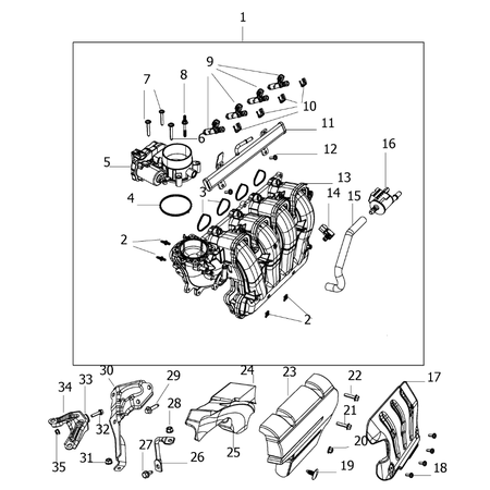 Jeep Renegade 2015-Present Intake Manifold Nut