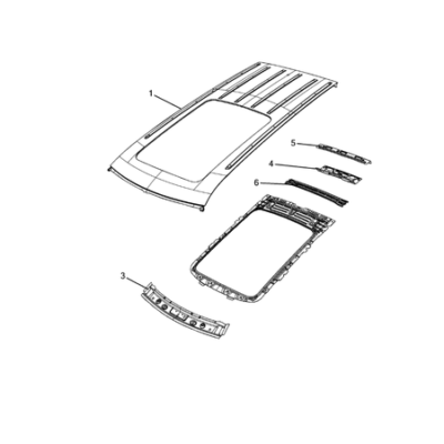 Jeep Grand Cherokee 2021-Present Roof Roof Panel