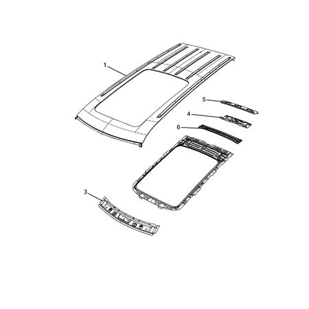 Jeep Grand Cherokee 2021-Present Roof Roof Panel