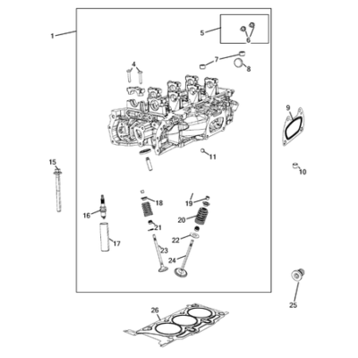 Jeep Wrangler 2018-Present Cylinder Head Screw